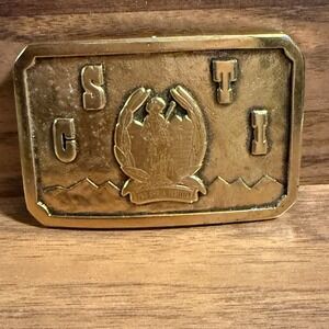 VTG Belt Buckle CSTI Specialized Training Pro Omnia Justitia Wyoming Studios '77